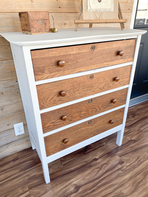 Transform your dresser with ease using Dixie Belle Paint's Silk line. Learn how to achieve a flawless Dresser Makeover With Silk Paint and save time and money!