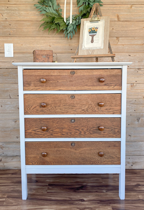 Dresser Makeover With Silk Paint