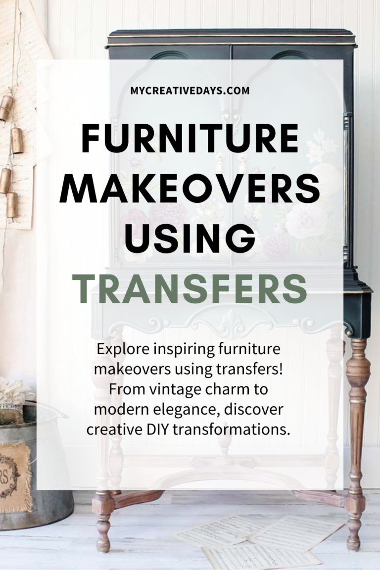 Furniture Makeovers Using Transfers - My Creative Days