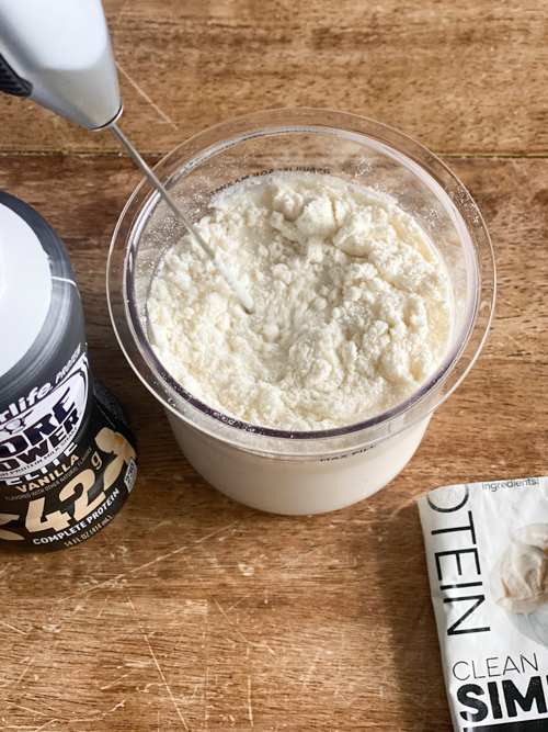 This is an easy 2 ingredient high protein vanilla ice cream recipe. Enjoy a healthy, delicious dessert that will satisfy your sweet tooth guilt-free!
