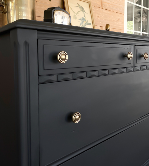 Discover how to transform your furniture with our Black Tall Dresser Makeover tutorial! Step-by-step painting guide for a stunning DIY dresser transformation.