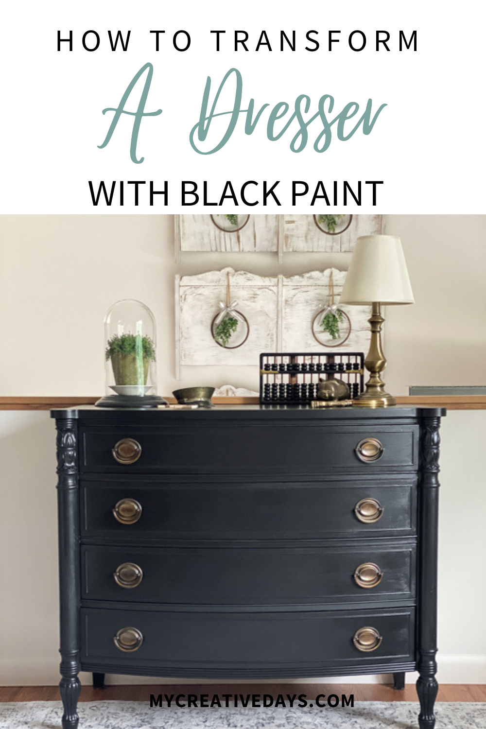 How to Transform a Dresser with Black Paint: Step-by-Step DIY Tutorial ...