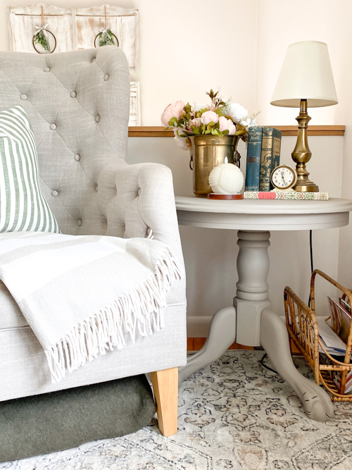 Round Table Makeover With Silk Paint