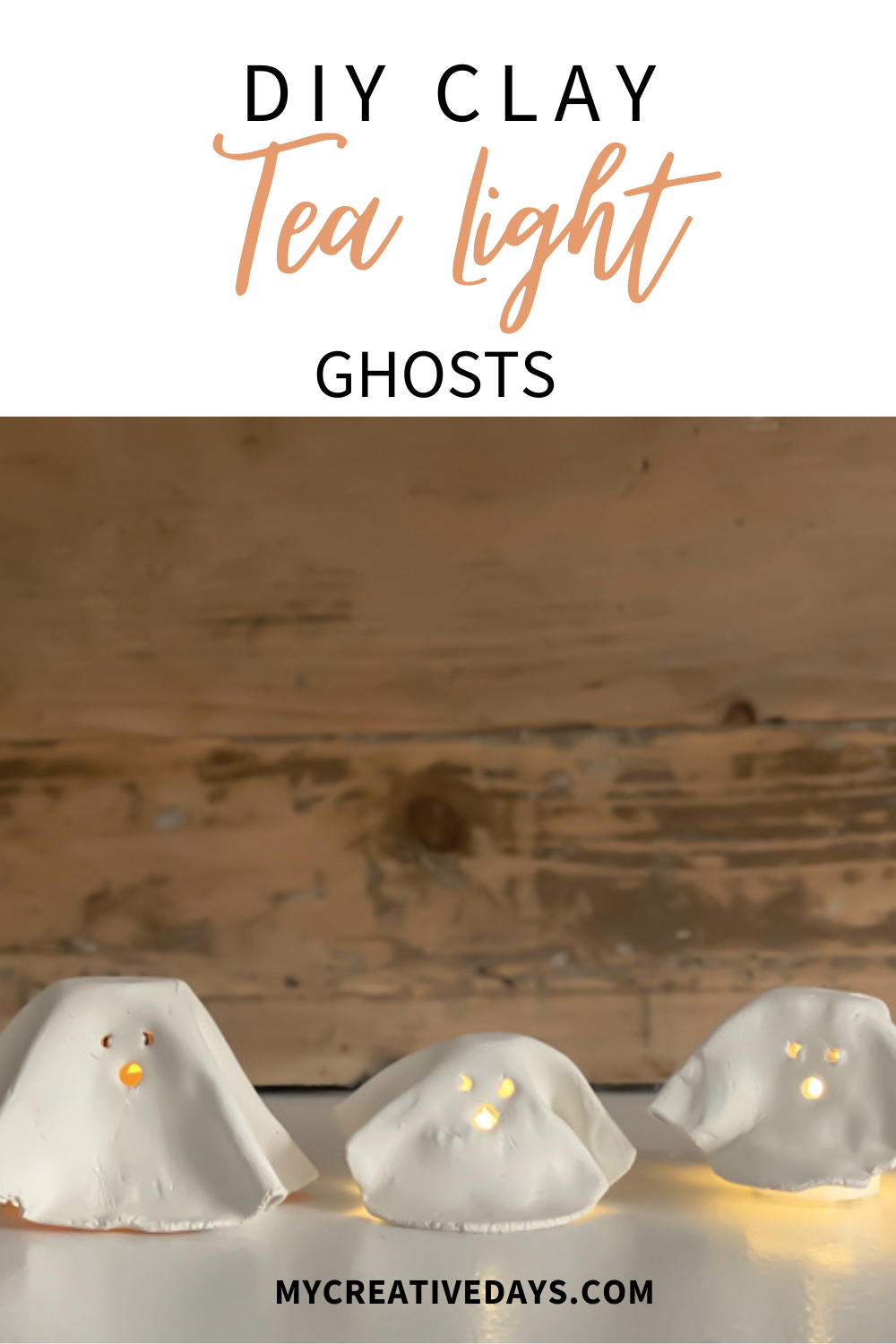 DIY Clay Tea Light Ghosts: Easy & Adorable Halloween Decor! - My ...