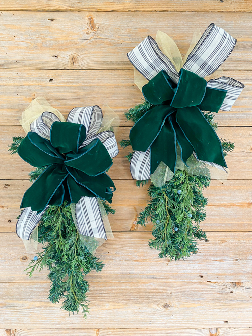 DIY Dollar Store Christmas Swags