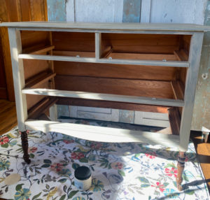 Dresser Makeover with Paint and Gel Stain - My Creative Days