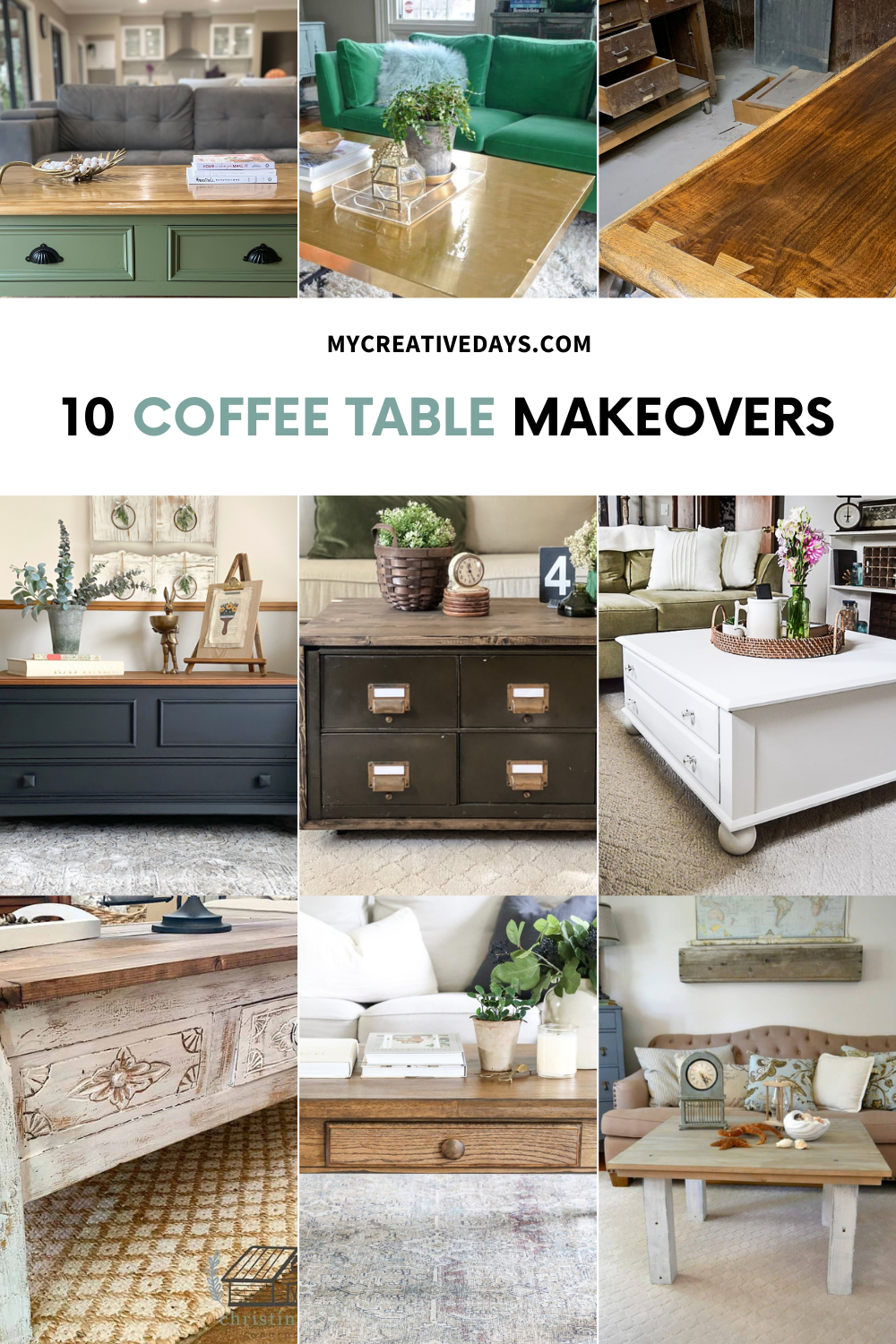 10 Coffee Table Makeovers That Will Inspire You