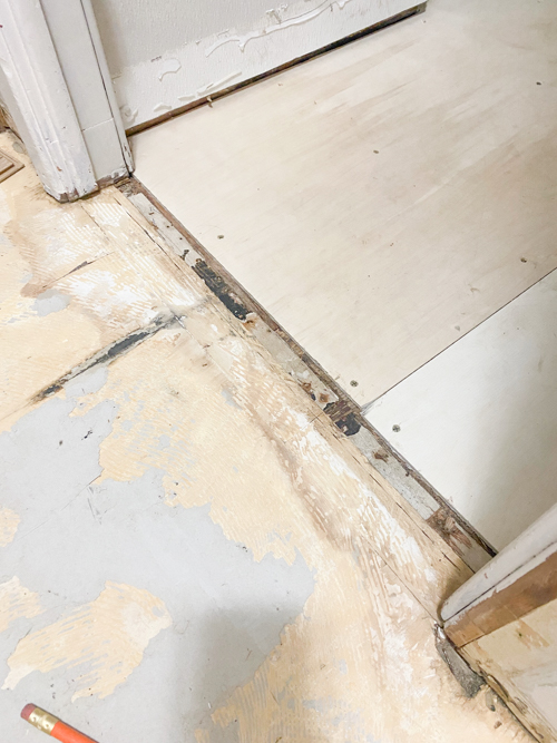 Laminate Flooring Subfloor Prep with Rock Hard Putty