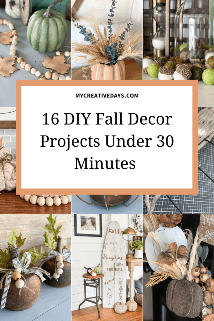 Pressed for time? These DIY fall decor projects under 30 minutes are quick, cozy, and perfect for busy schedules. Fall vibes fast—no stress, no mess!