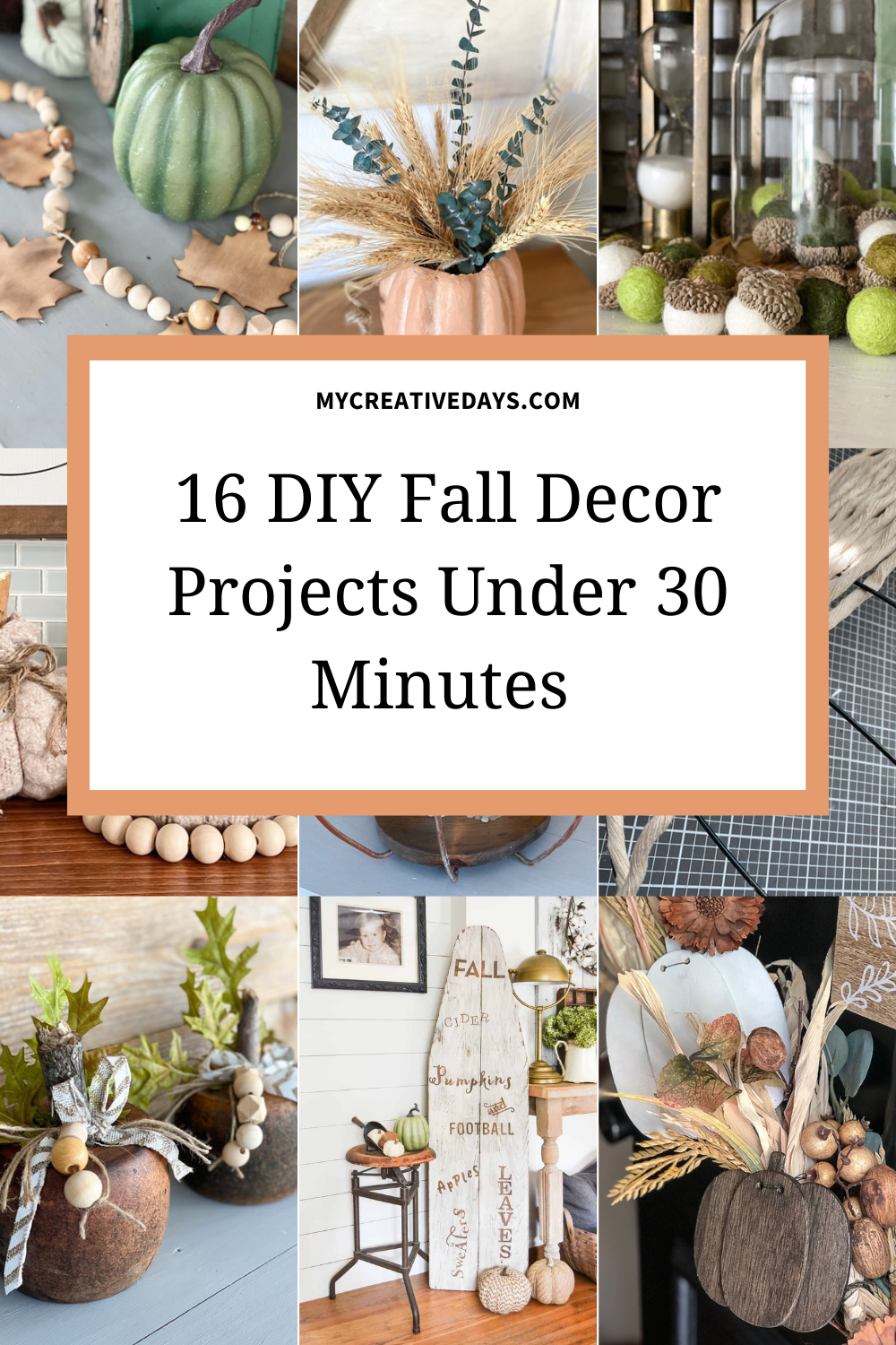 DIY Fall Decor Projects Under 30 Minutes