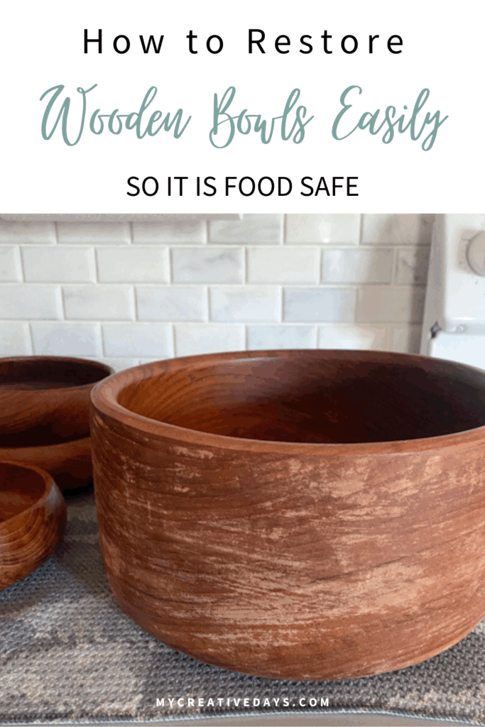 Learn how to restore thrifted wooden bowls easily without sanding using just two products. A simple DIY method to bring vintage wood bowls back to life!
