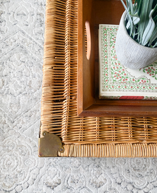 Give an old piece new life with this vintage wicker trunk makeover with one product! See the easy transformation using just one affordable, game-changing tool.