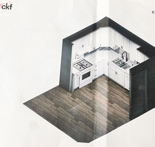 Affordable kitchen cabinets and countertops from CKF transformed our flip kitchen. See our design process, finishes, and budget-friendly tips!