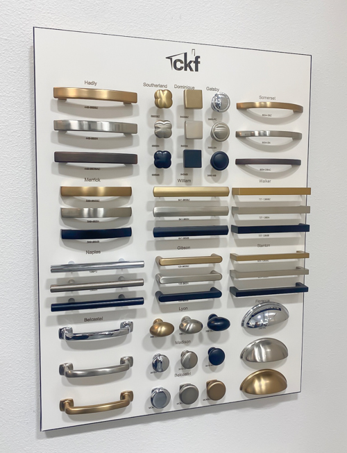 Affordable kitchen cabinets and countertops from CKF transformed our flip kitchen. See our design process, finishes, and budget-friendly tips!