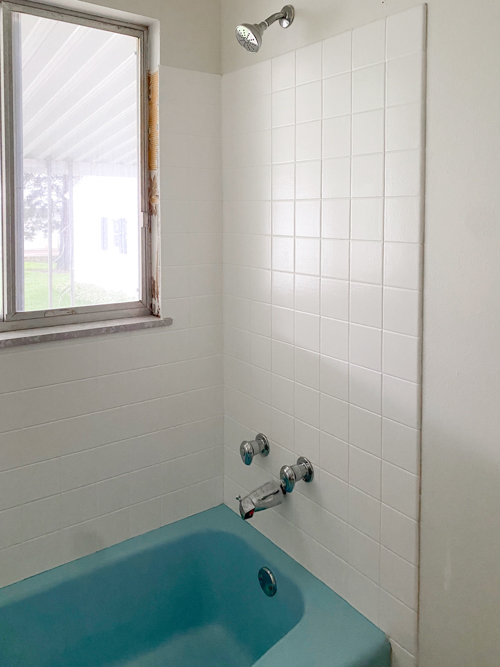 Transform your bathroom with a budget shower tile makeover without demolition. Easy DIY project with lasting results using our favorite paint kit.