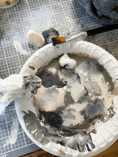 Create a DIY Black Terracotta Jack O’ Lantern Pottery Barn dupe for a fraction of the cost. Easy thrift flip tutorial with supplies and video tutorial.
