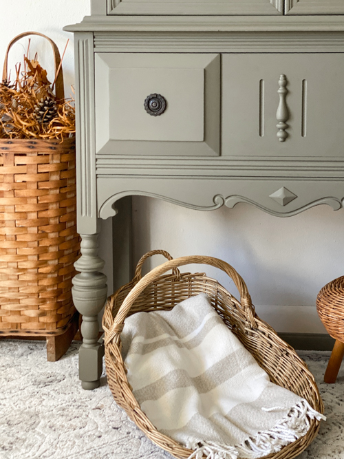 See this Olive Green Hutch Makeover with Dixie Belle Silk Paint. A yard sale find gets a stunning, budget-friendly DIY furniture transformation.