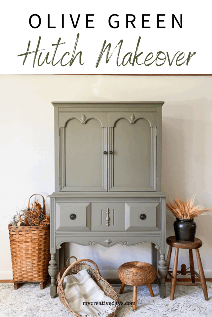 See this Olive Green Hutch Makeover with Dixie Belle Silk Paint. A yard sale find gets a stunning, budget-friendly DIY furniture transformation.