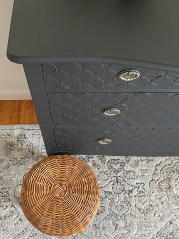 Image showcasing Textured Furniture Makeover: Vintage Dresser Gets a Modern Twist - My ...