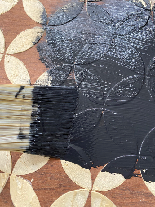 Give a dated piece new life with this Textured Furniture Makeover! Learn how to modernize a vintage dresser using a simple raised stencil technique.
