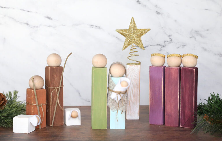 These DIY Nativity Set Ideas are fun, meaningful, and easy to make! Get inspired to create a special handmade nativity for your Christmas decor.