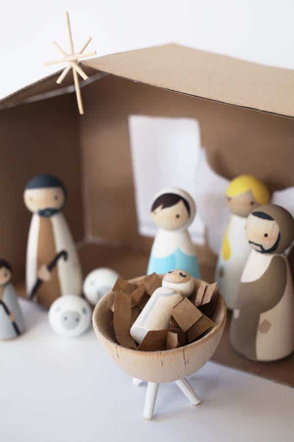 These DIY Nativity Set Ideas are fun, meaningful, and easy to make! Get inspired to create a special handmade nativity for your Christmas decor.