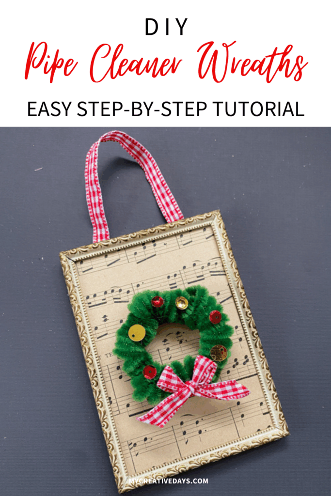 Learn how to make DIY Pipe Cleaner Wreaths with this easy step-by-step tutorial! Perfect for ornaments, gift tags, and holiday décor.