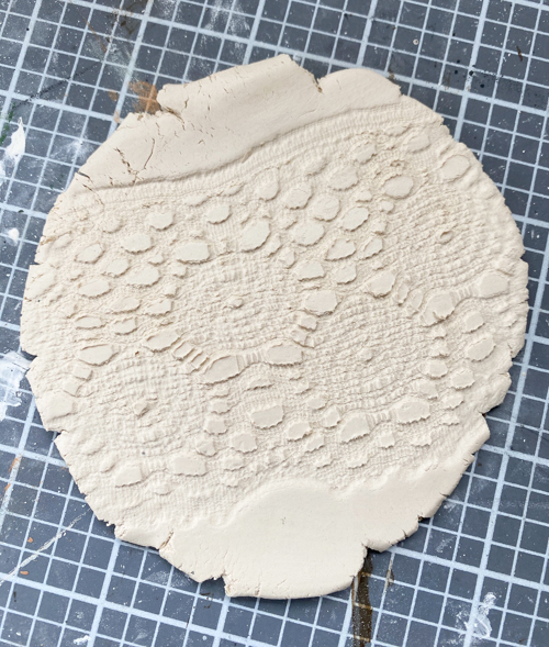 DIY Lace Christmas Ornaments made with air-dry clay, lace, and simple tools. Easy, elegant, and customizable holiday decorations for your tree.