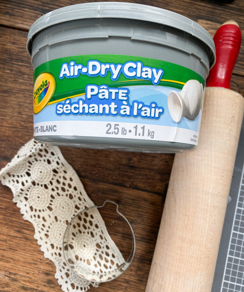 DIY Lace Christmas Ornaments made with air-dry clay, lace, and simple tools. Easy, elegant, and customizable holiday decorations for your tree.