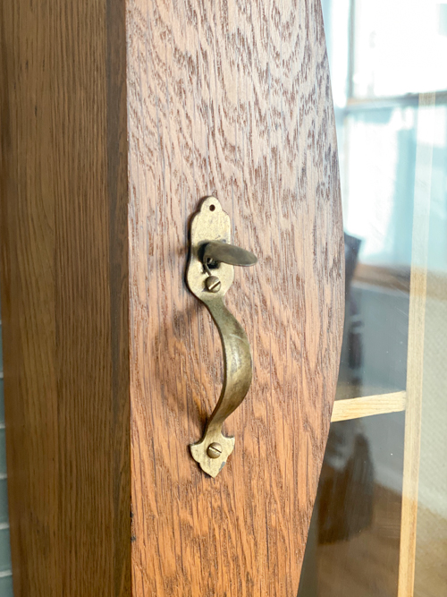 Vintage Wall Cabinet Makeover that shows how a simple back-panel update can refresh the piece while keeping all the original charm and patina.