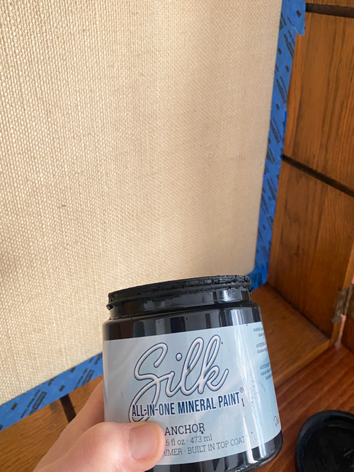 Vintage Wall Cabinet Makeover that shows how a simple back-panel update can refresh the piece while keeping all the original charm and patina.