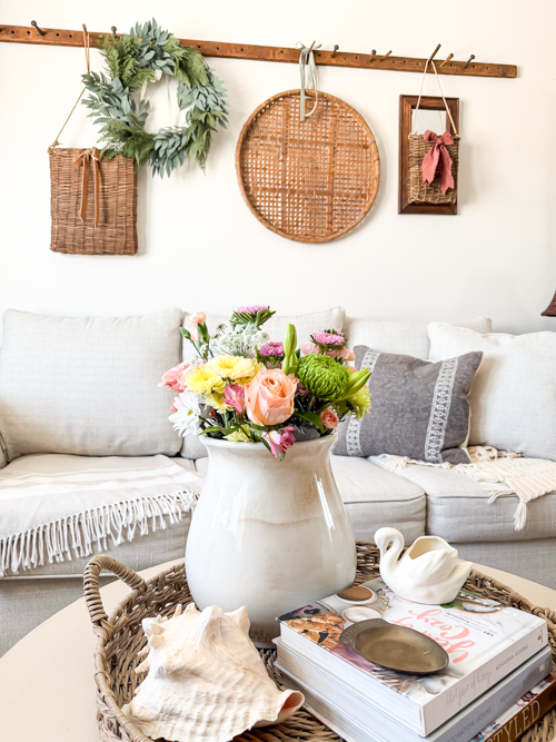 This Black Paint Wash Technique adds age and charm to a thrifted mirror. An easy DIY paint wash that highlights wood grain and character.