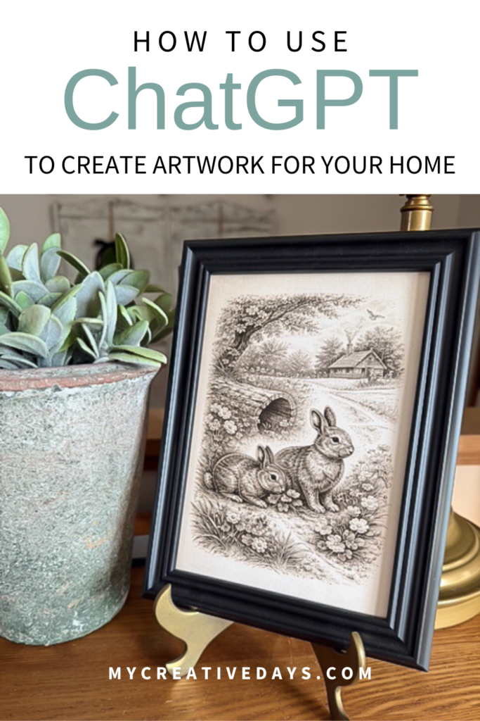 &nbsp;I’m sharing How To Use ChatGPT To Create Artwork for Your Home, including the art I made and the tips I learned along the way.