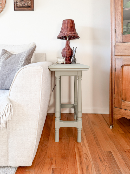Learn how to remove paint from vintage table surfaces before repainting. Step-by-step tutorial using a heat gun and sanding for best results.