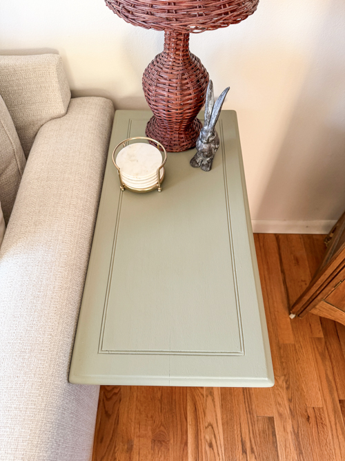 Learn how to remove paint from vintage table surfaces before repainting. Step-by-step tutorial using a heat gun and sanding for best results.