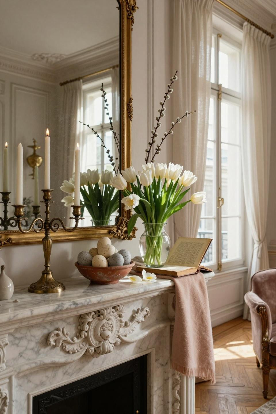 Spring Mantel Decor Ideas