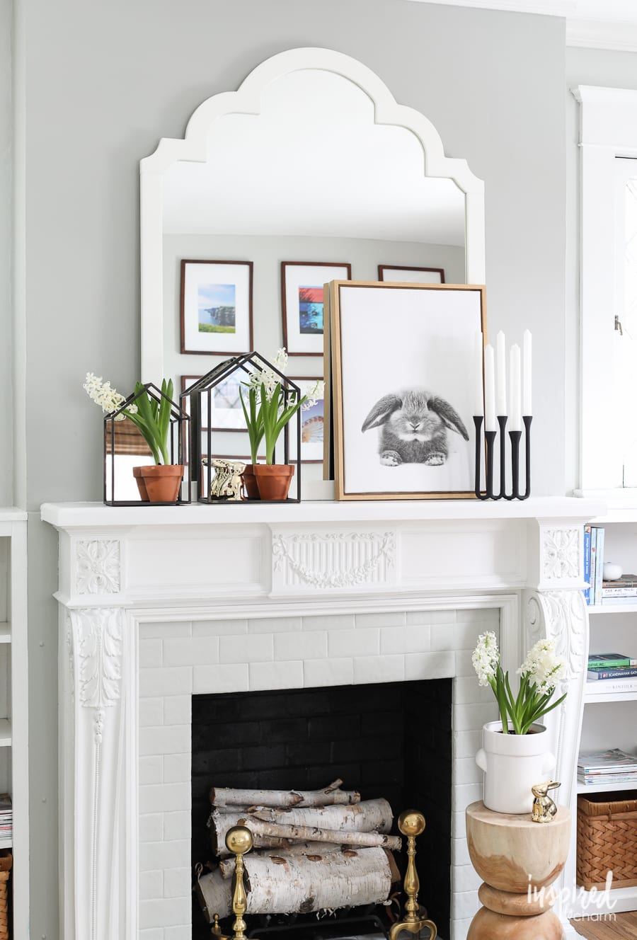 Spring mantel decor ideas to refresh your home for the season. Simple, budget-friendly styling tips to create a light, fresh look with what you already have.