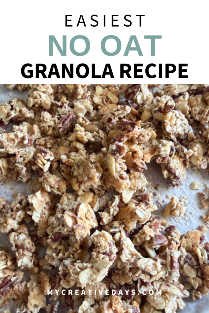 This No Oat Granola Recipe is an easy, crunchy, grain-free granola made with nuts, coconut, and maple syrup. A simple recipe you’ll make again and again.