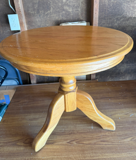 How to Use Liquid Sandpaper on Furniture to skip sanding and get a smooth finish. Easy table makeover with deglosser and all-in-one paint.