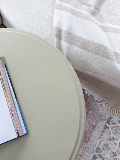 How to Use Liquid Sandpaper on Furniture to skip sanding and get a smooth finish. Easy table makeover with deglosser and all-in-one paint.