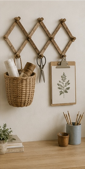Looking for ways to use accordion peg racks in your home? Here are 10 creative and practical ideas for decor, storage, mugs, baskets, towels, and more.