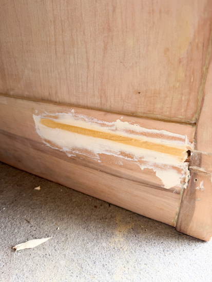 Learn how I transformed thrifted cabinets into DIY bedside tables with paint, stain, new hardware, and "snowman" feet in this easy makeover.