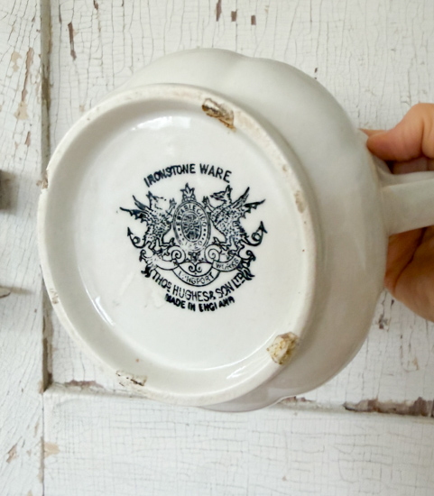 How to Identify Real Ironstone with this easy guide. Learn about maker's marks, stamps, crazing, and what to look for while thrifting.