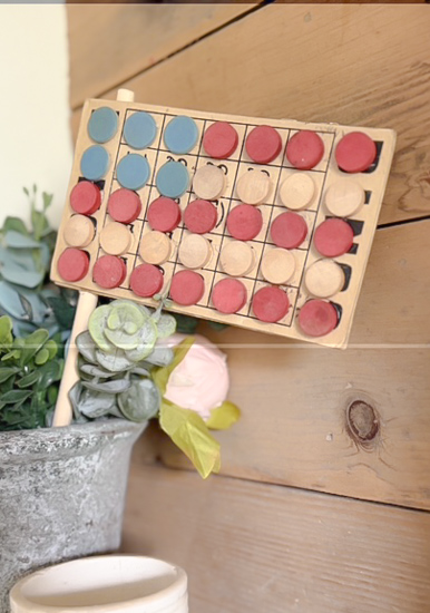 Vintage Bingo Crafts are an easy way to decorate for every season. Learn three simple DIY ideas using vintage Bingo cards and wooden Bingo pieces.