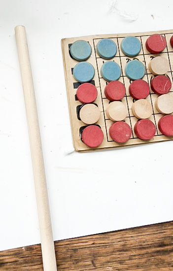 Vintage Bingo Crafts are an easy way to decorate for every season. Learn three simple DIY ideas using vintage Bingo cards and wooden Bingo pieces.